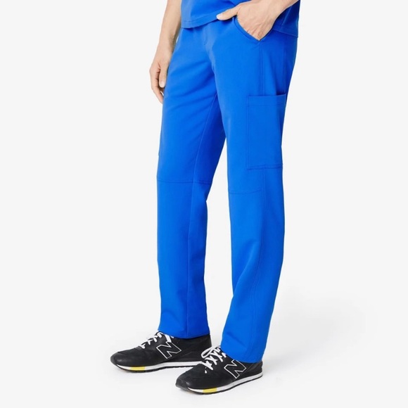 Figs Axim Cargo Scrub Pants in Royal Blue Sz Small - Picture 2 of 10
